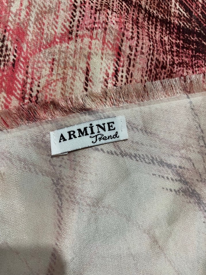 Pembe Bohem Drapeli Kadın Fular - Görsel 4