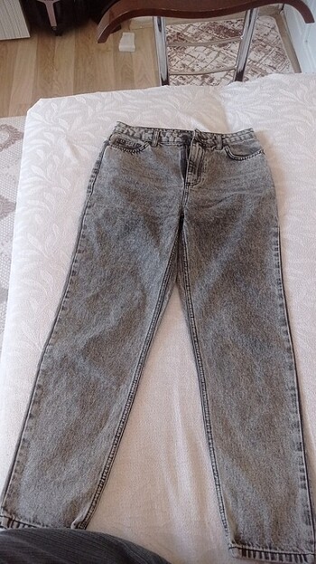 s Beden gri Renk Gri boyfirend kot pantolon