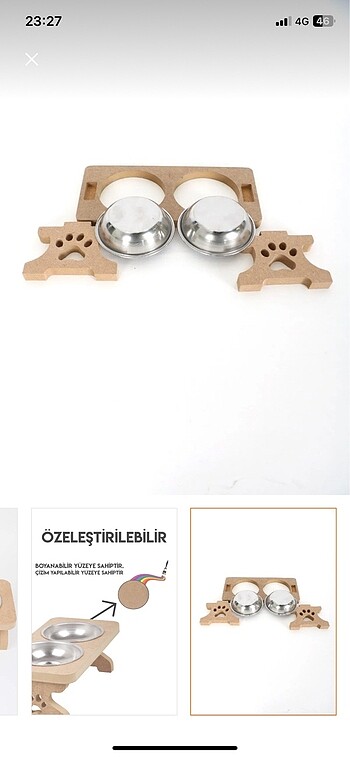 Beden Renk Kedi mama kabı