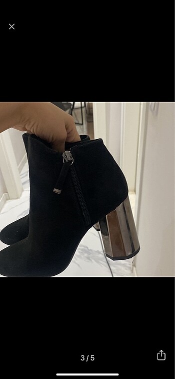 37 Beden siyah Renk Bershka bot
