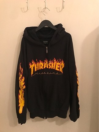 Thrasher baskılı hırka