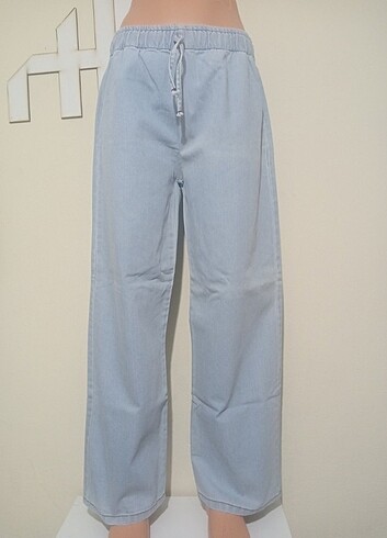 BELİ LASTİKLİ KADIN KOT PANTOLON