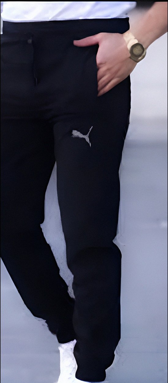 Erkek Siyah Regular Fit Eşofman Altı - Görsel 2