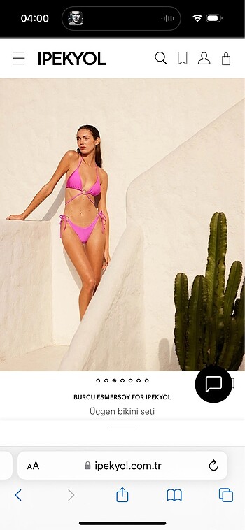 s Beden İpekyol Üçgen Bikini Seti