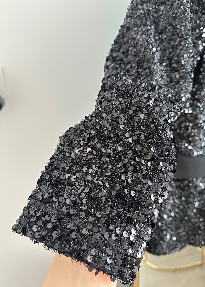 Pul payet ceket - Görsel 2