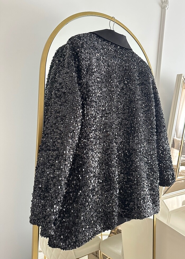 Pul payet ceket - Görsel 5