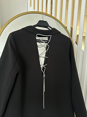 Taşlı blazer ceket - Görsel 5