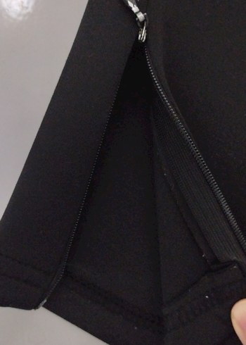 Fermuarlı Siyah Erkek Eşofman Altı - Görsel 2