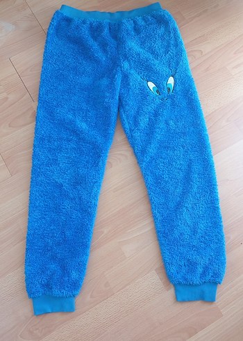 Mavi Kadın Peluş Eşofman Altı - Görsel 2