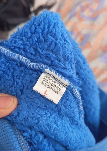 Mavi Kadın Peluş Eşofman Altı - Görsel 3