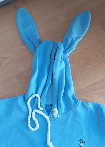 Mavi Kadın Kapüşonlu Sweatshirt Kulaklı  44 beden var - Görsel 4
