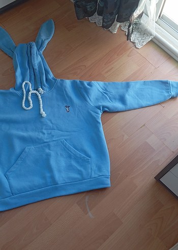 Mavi Kadın Kapüşonlu Sweatshirt Kulaklı  44 beden var - Görsel 2