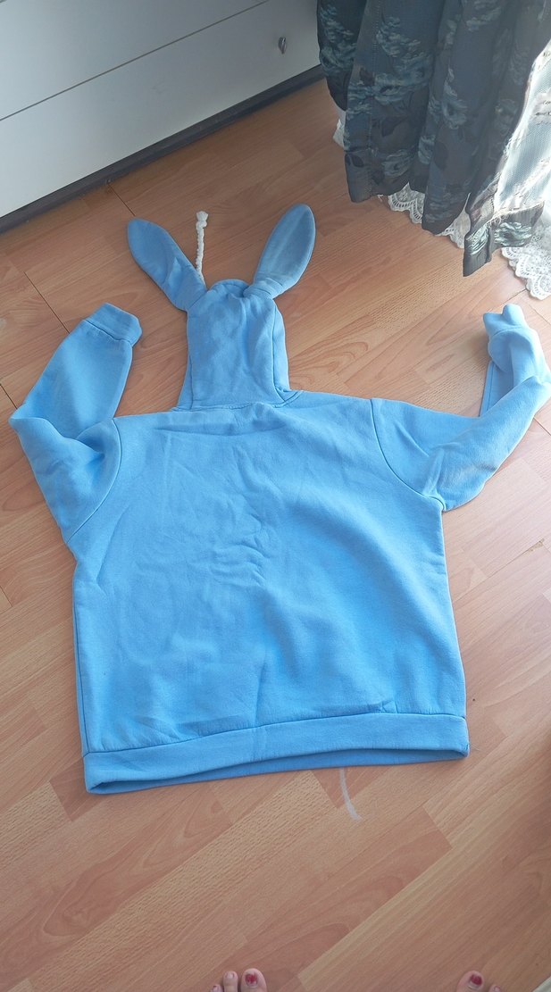 Mavi Kadın Kapüşonlu Sweatshirt Kulaklı  44 beden var - Görsel 5