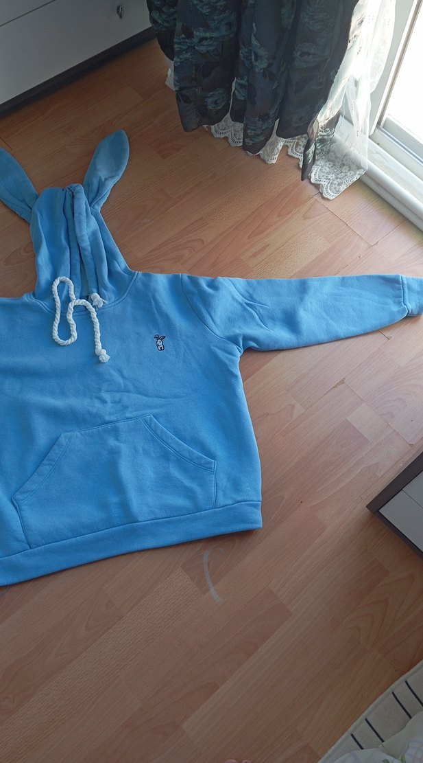 Mavi Kadın Kapüşonlu Sweatshirt Kulaklı  44 beden var - Görsel 2