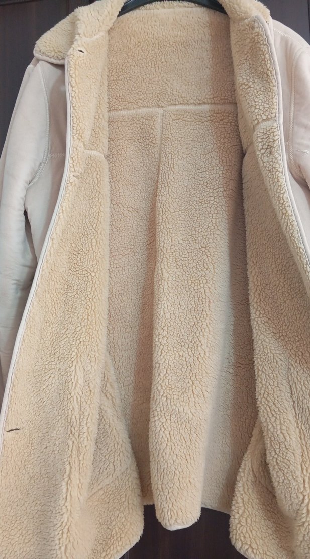 Düğmeli Beyaz Kısa Kadın Ceket - Görsel 3