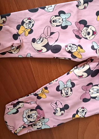 Uzun Kollu Pembe Baskılı Bebek Kıyafet Takımı - Görsel 4