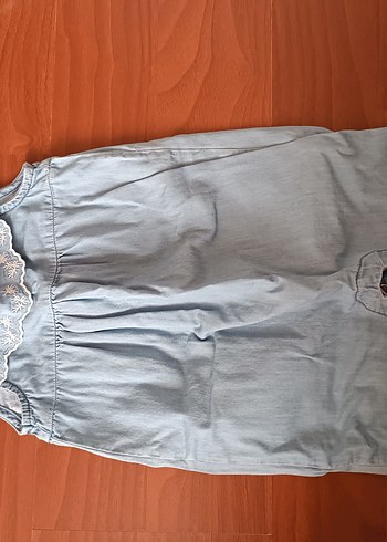 nakışlı bebek kot tulum - Görsel 2