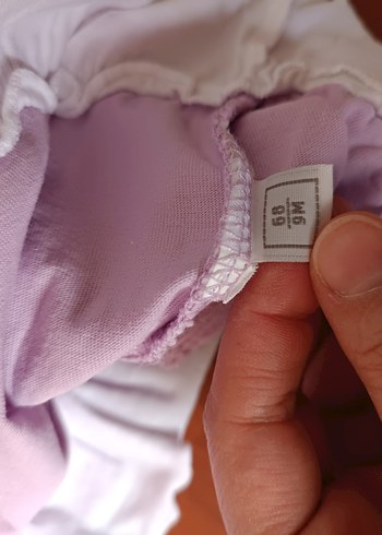 Mor Kız Çocuk Fırfırlı Kısa Kollu Elbise - Görsel 3