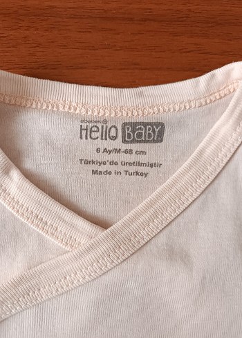 Pembe Kısa Kollu Bebek Zıbını - Görsel 2