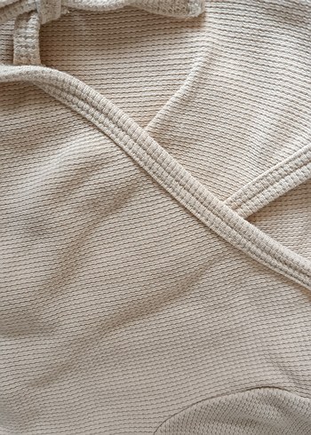 Bej Kız Bebek Kısa Kollu Takım - Görsel 2