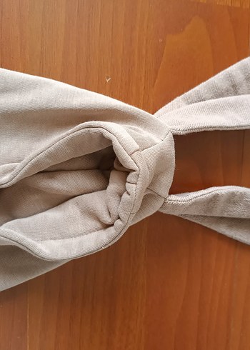 toprak renkli Kapüşonlu Tavşan görünümlü tulum - Görsel 2