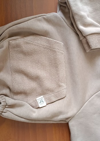 toprak renkli Kapüşonlu Tavşan görünümlü tulum - Görsel 3