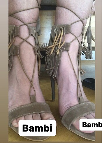 Bambi süet topuklu ayakkabı stiletto