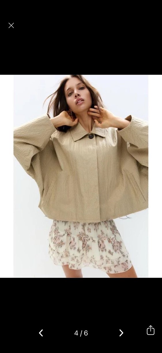 Bol Kesim Bej Trençkot - Görsel 2