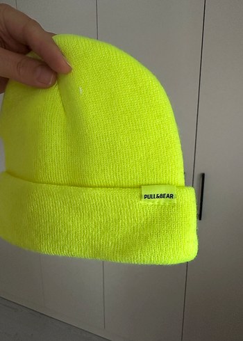 Pull and Bear Sarı Örgü Kadın Bere