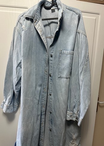 Denim elbise