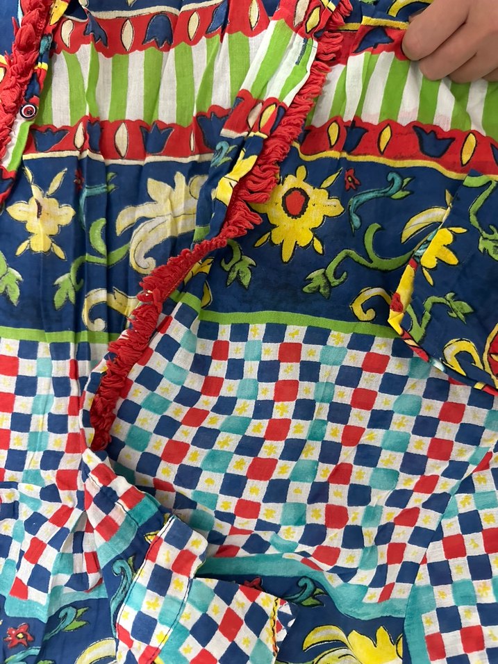 Renkli Bohem Desenli Hamile Tunik - Görsel 2