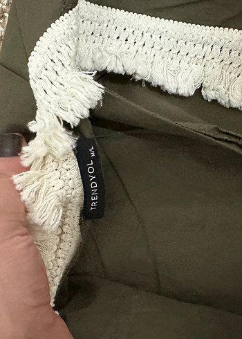 Kadın Kemerli Haki Bohem Tulum - Görsel 2