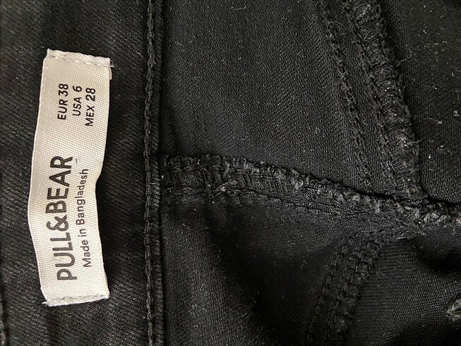 38 Beden siyah Renk Pull Bear Skinny Jeans