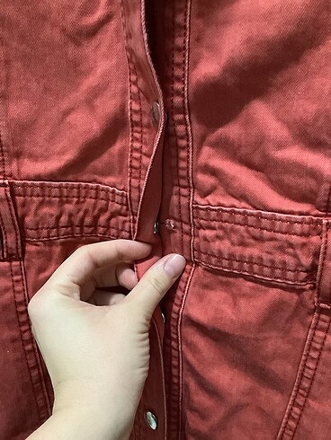 36 Beden kırmızı Renk Trendyol nar çiçeği kot elbise