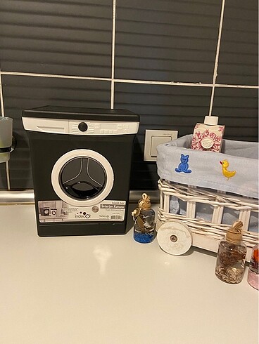 Beden siyah Renk Çamaşır makinesi görünümlü deterjan kutusu