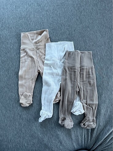 H&M 3 adet Patikli Pantolon (1-2 ay)