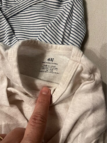 H&M H&M uzun kollu 3 adet zıbın (1-2 ay)