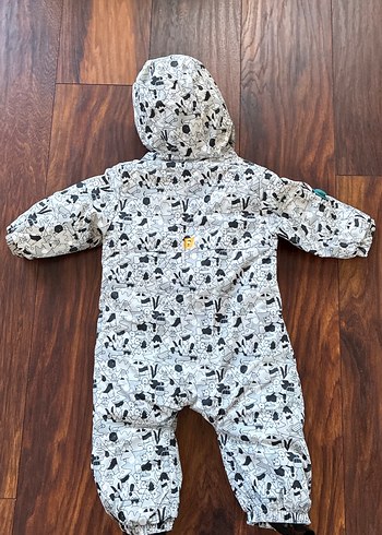 Kapüşonlu Fermuarlı Bebek Kar Tulumu - Görsel 5