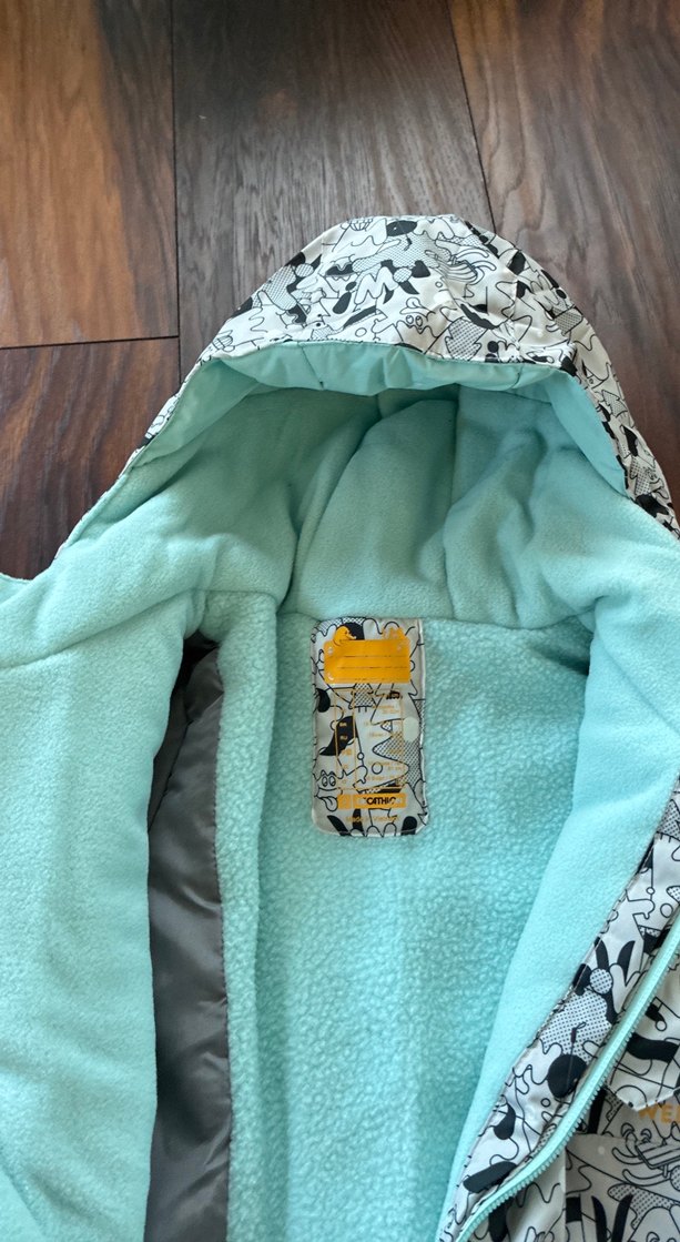 Kapüşonlu Fermuarlı Bebek Kar Tulumu - Görsel 2