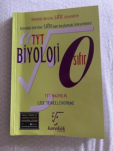 Karekök Tyt biyoloji sıfır