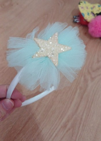 Çok Renkli Nakışlı Fiyonk Saç Bantları - Görsel 5