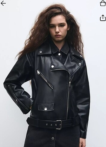 Pull and Bear Kadın Deri Ceket