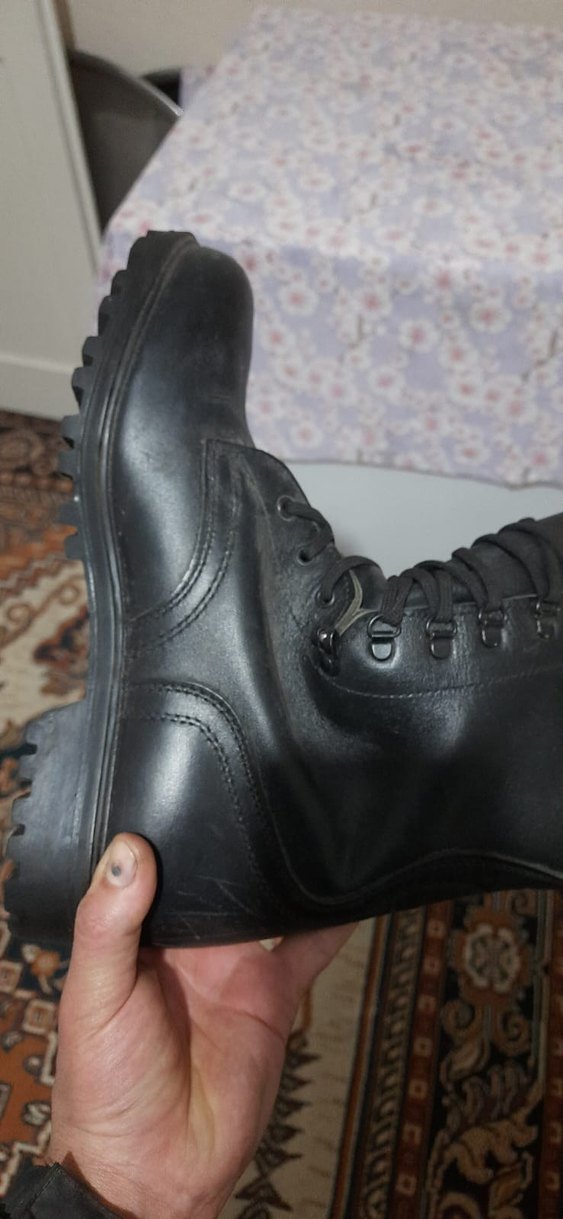 Siyah Rugan Bağcıklı Erkek Bot - Görsel 3