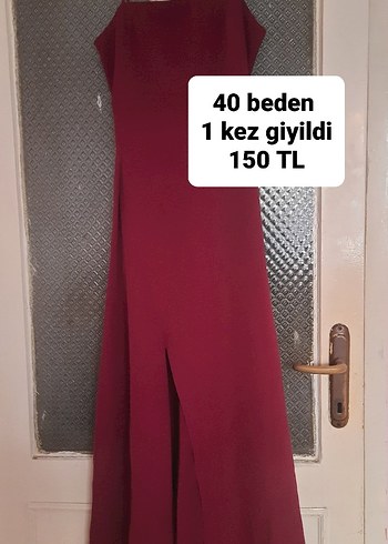 Bordo Straplez Uzun Abiye Elbise