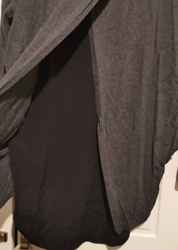 Gri Uzun Kollu bluz - Görsel 6