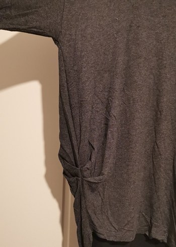 Gri Uzun Kollu bluz - Görsel 2