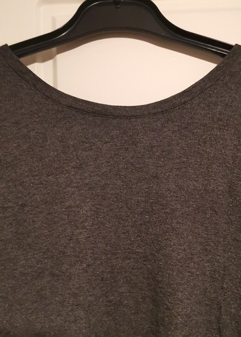 Gri Uzun Kollu bluz - Görsel 3