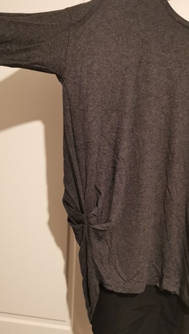 Gri Uzun Kollu bluz - Görsel 2