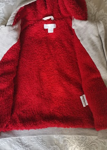 Kız Çocuk Gri Nakışlı Kapüşonlu Sweatshirt - Görsel 4