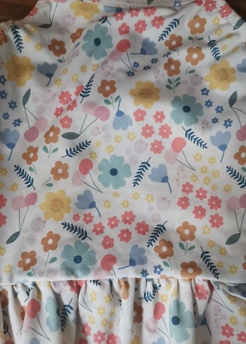 Çiçek Desenli Kız Çocuk Mayo - Görsel 3